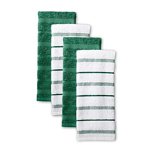 KitchenAid Albany 4-pc. Kitchen Towel Set, One Size, Green