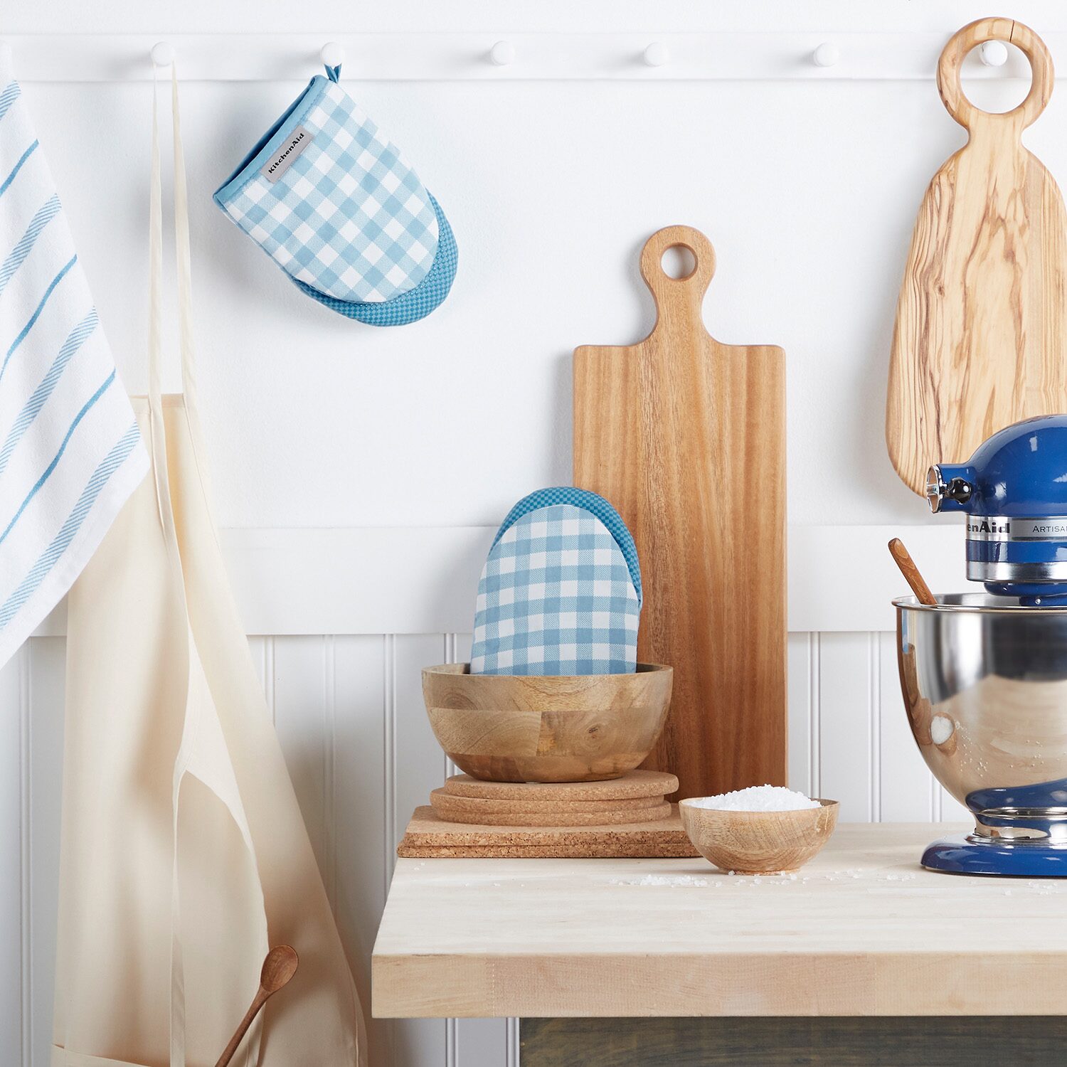 KitchenAid Gingham Mini 2-pc. Oven Mitt Set