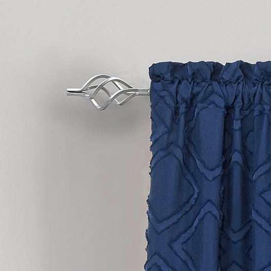 Metallo ¾in Adjustable Curtain Rod with Lexus Finial