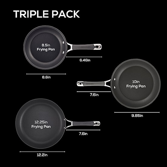 Circulon Radiance Hard Anodized 3-pc. Frying Pan Set