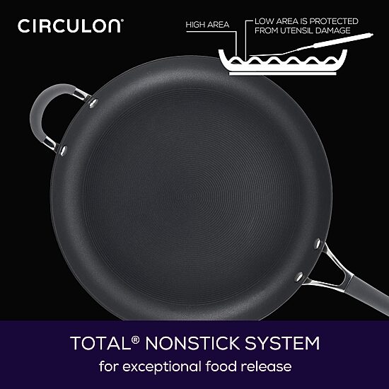 Circulon Radiance Hard Anodized 14" Skillet with Helper Handle