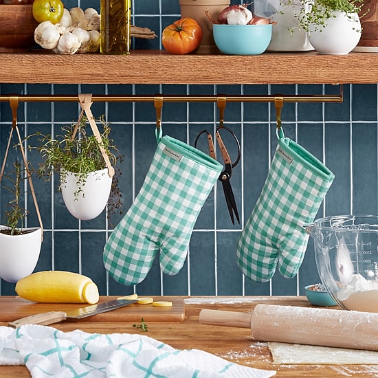 KitchenAid Gingham 2-pc. Oven Mitt Set