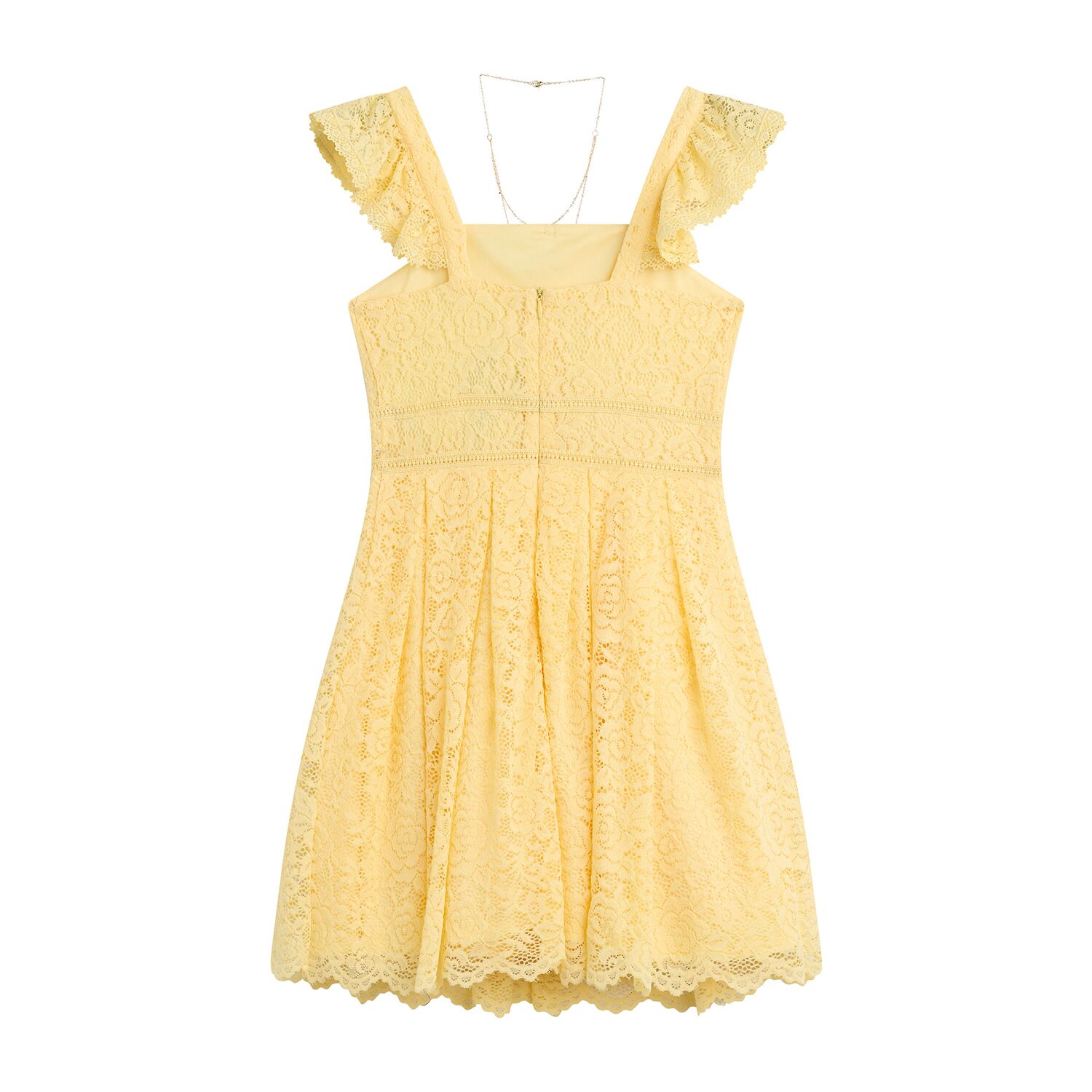 Byer California Big Kid Girls Flutter Sleeveless A-Line Dress