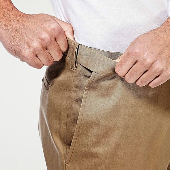 Haggar Premium No Iron Khaki Mens Classic Fit Flat Front Pant