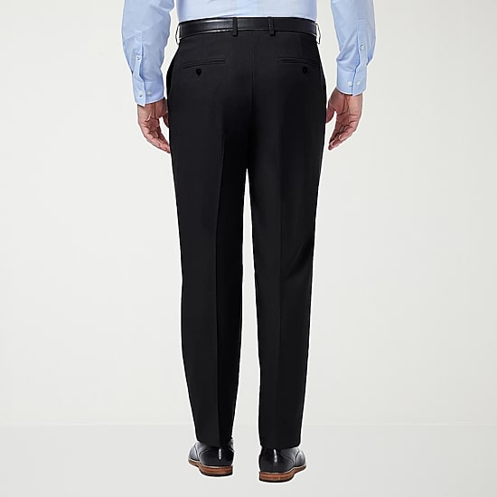 Haggar Premium Comfort Mens Classic Fit Dress Flat Front Pant