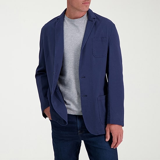Haggar Smart Wash Mens Stretch Fabric Slim Fit Blazer