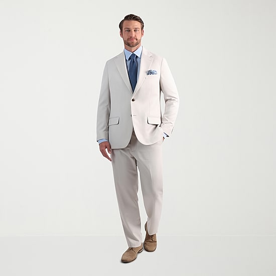 Haggar Smart Wash With Repreve Houndstooth Mens Stretch Fabric Classic Fit Suit Jacket