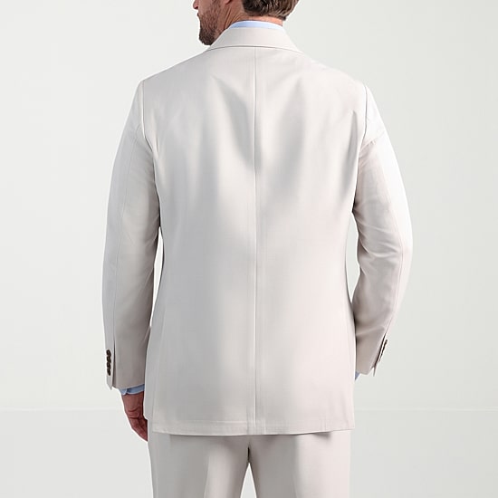 Haggar Smart Wash With Repreve Houndstooth Mens Stretch Fabric Classic Fit Suit Jacket