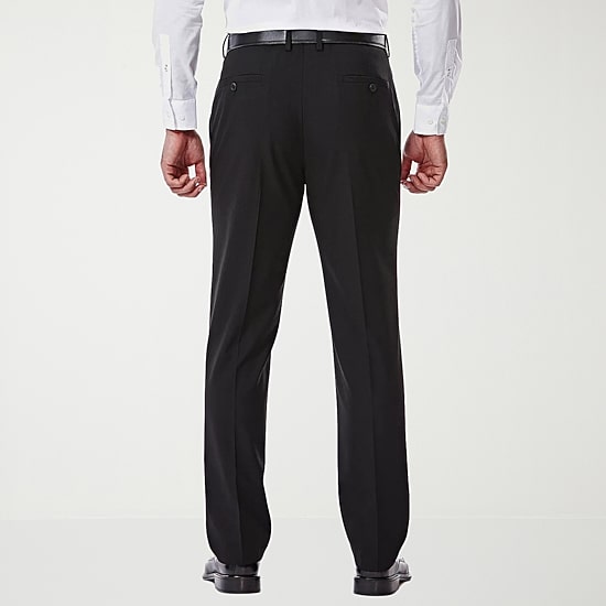Haggar JMH 4 Way Stretch Mens Stretch Fabric Slim Fit Flat Front Suit Pant