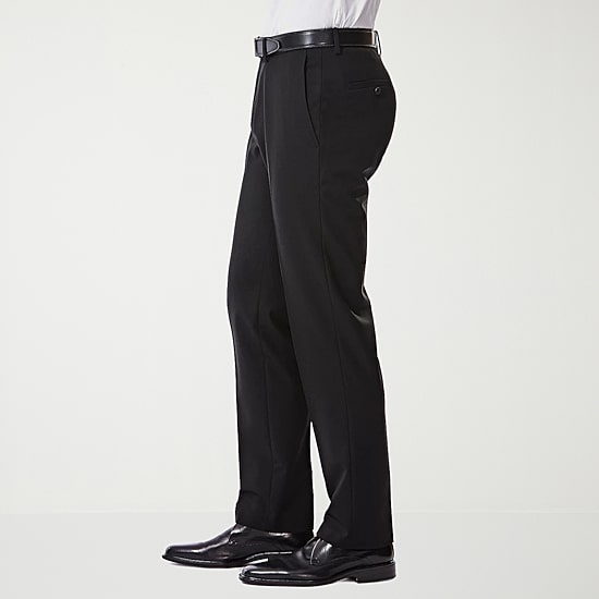 Haggar JMH 4 Way Stretch Mens Stretch Fabric Slim Fit Flat Front Suit Pant