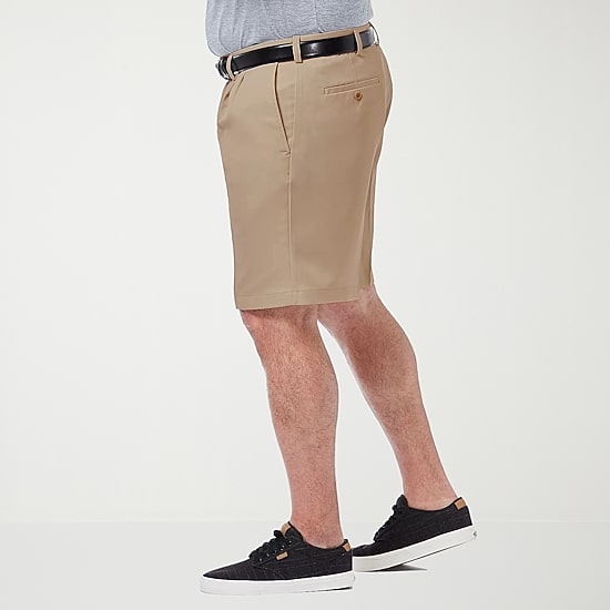 Haggar Cool 18 Pro Pleated Expandable Waist Mens 9 1/2