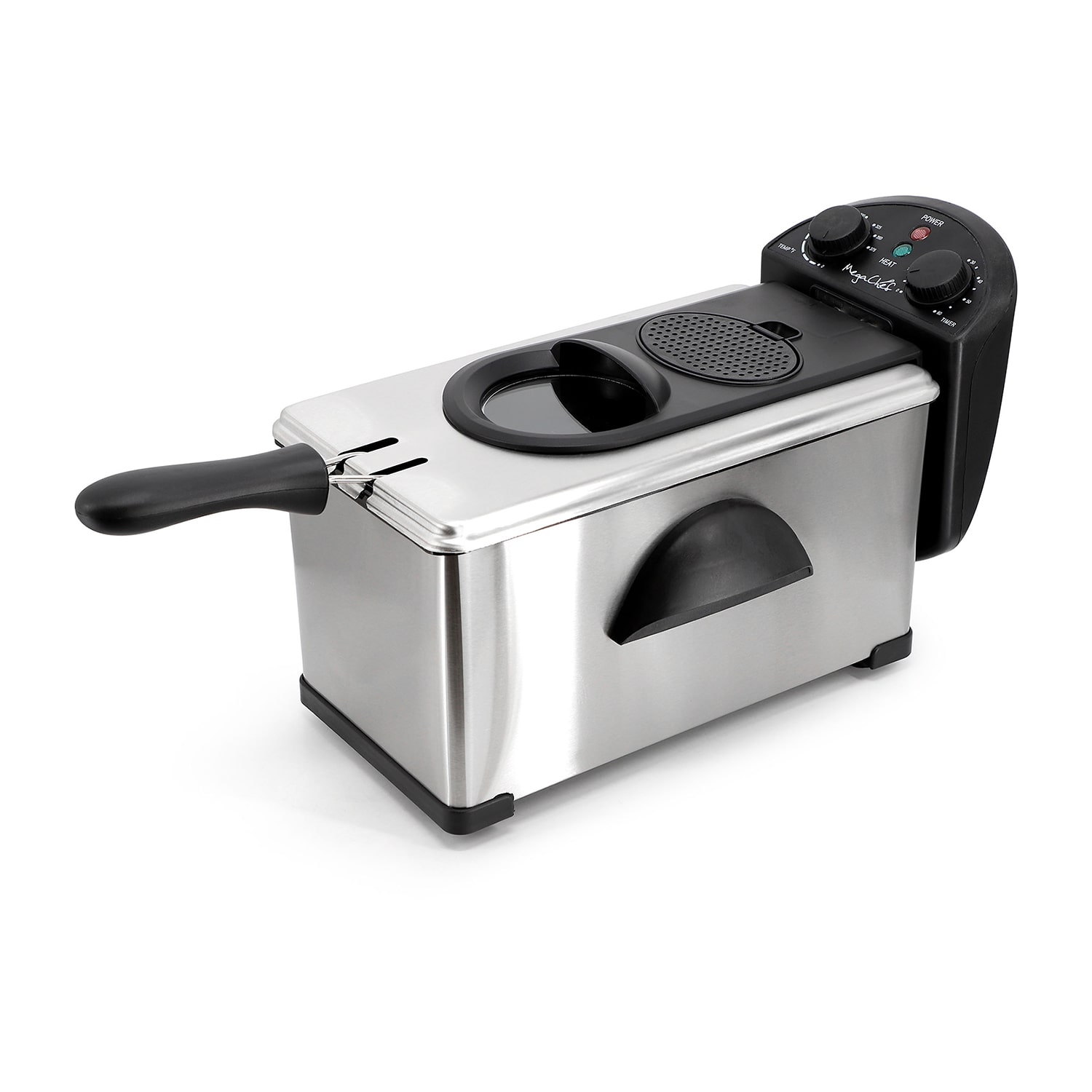 MegaChef Stainless Steel Electric 3 Qt Deep Fryer