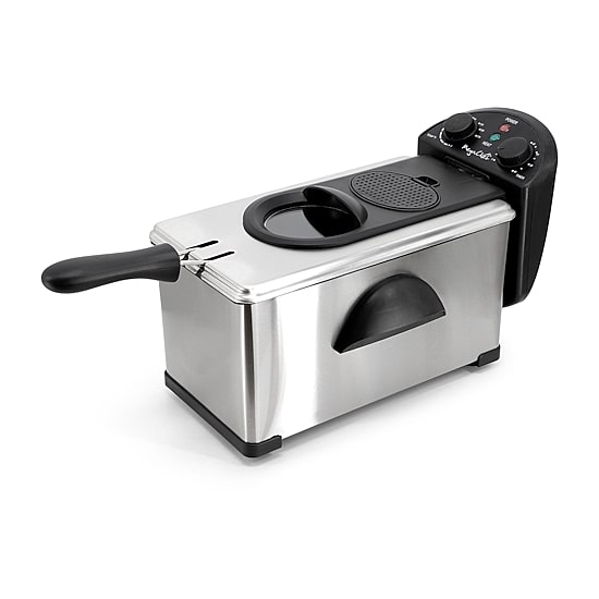 MegaChef Stainless Steel Electric 3 Qt Deep Fryer