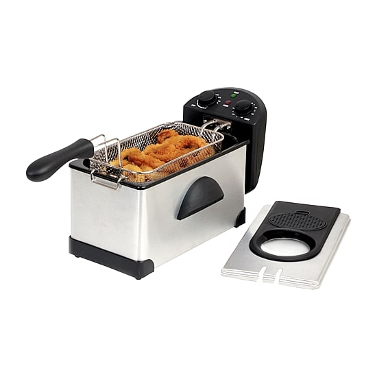 MegaChef Stainless Steel Electric 3 Qt Deep Fryer
