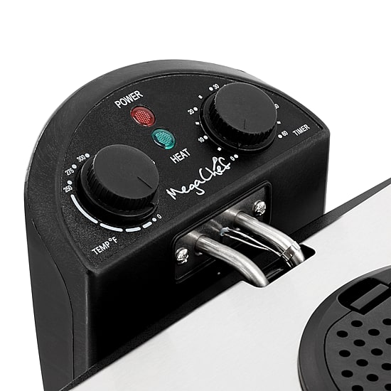 MegaChef Stainless Steel Electric 3 Qt Deep Fryer