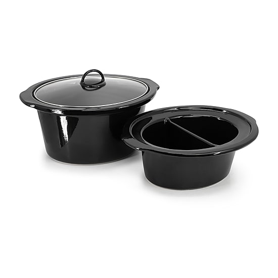 MegaChef 6 Quart + 2.6 Quart  Split Electric 8 Qt Slow Cooker