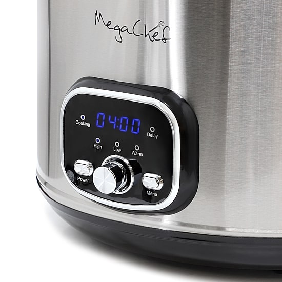MegaChef 6 Quart + 2.6 Quart  Split Electric 8 Qt Slow Cooker