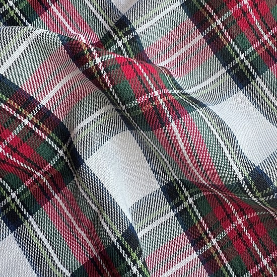 Elrene Home Fashions Christmas Plaid 70x70 Tablecloth