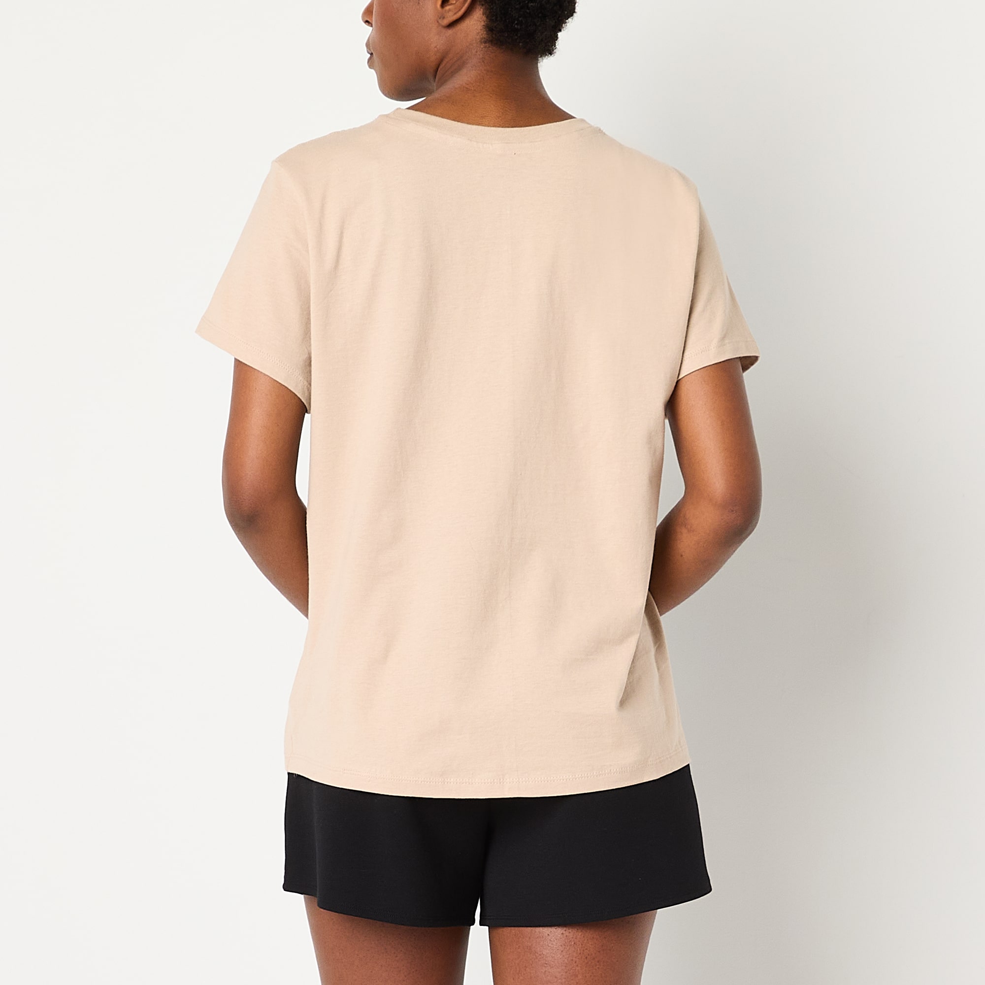 Champion Womens Crew Neck Short Sleeve Active T-Shirt