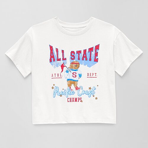 Thereabouts Little & Big Kid Girls Crew Neck Short Sleeve Boxy Fit Graphic T-Shirt, 2x-large (20.5) Plus, White