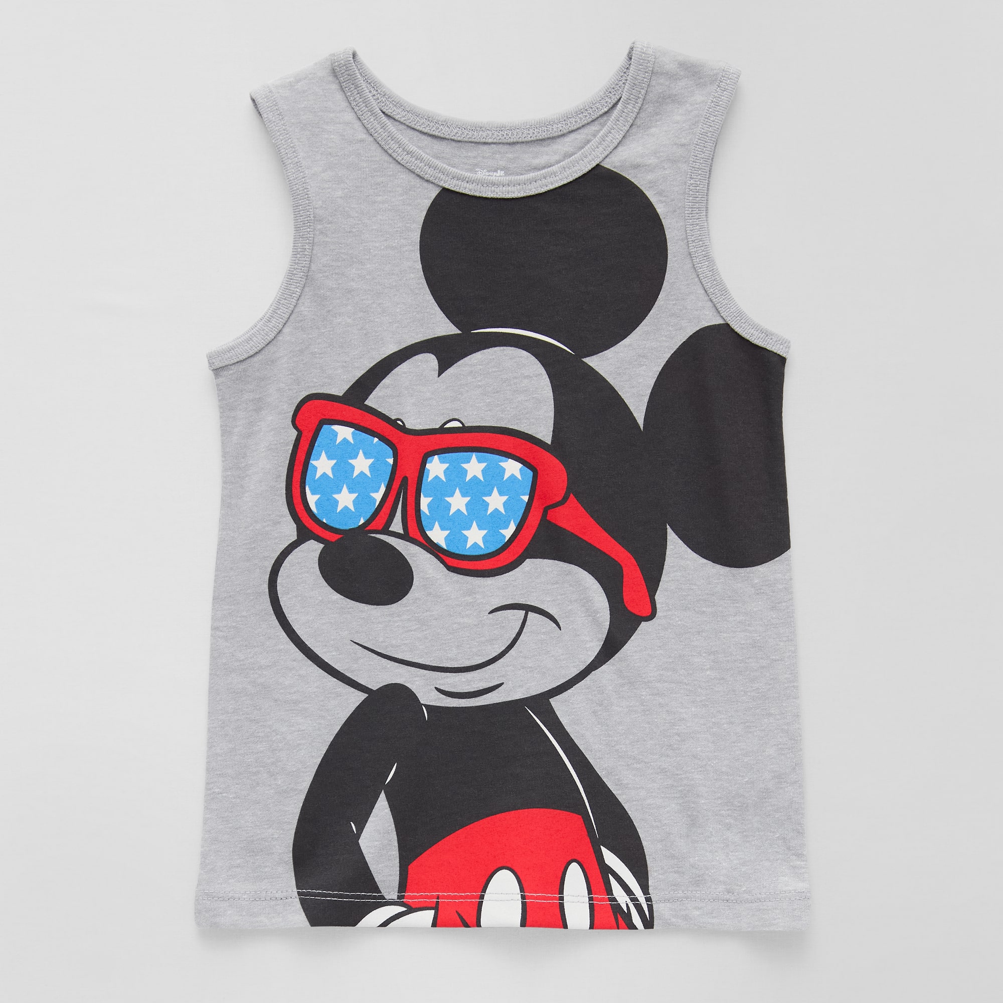 Toddler Boys Crew Neck Short Sleeve Mickey Mouse Tank Top