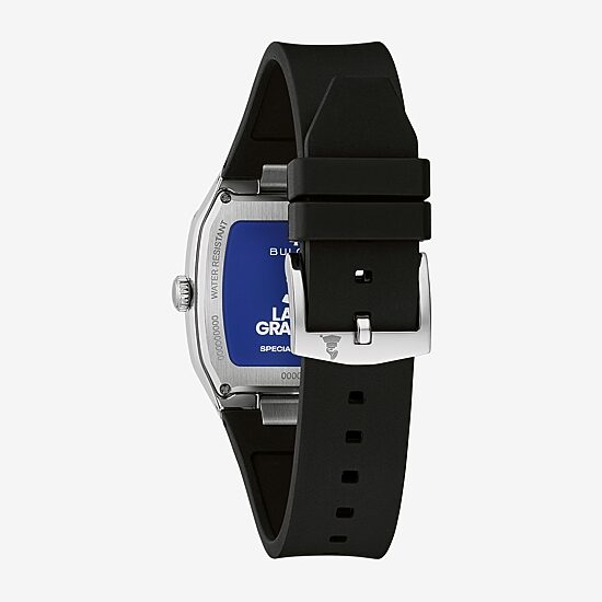 Bulova Mens Black Strap Watch 96a335