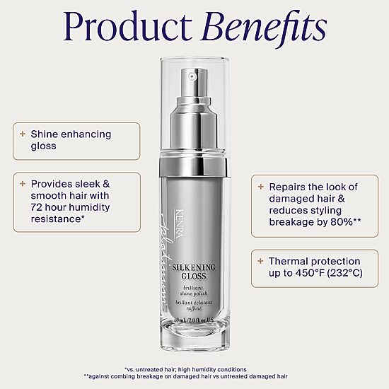 Kenra Professional Platinum Silkening Gloss Styling Product 2 oz.