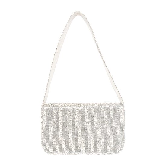 SOL and MER Beaded Flamingo Shoulder Bag