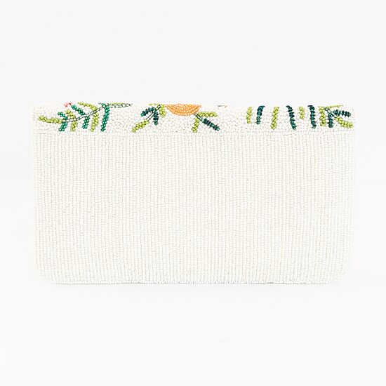 SOL and MER Beaded Fruits Beaded Clutch
