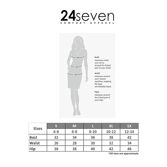 24seven Comfort Apparel Womens Short Sleeve Abstract Wrap Dress
