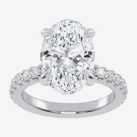 G-H / Si1-Si2) Womens 5 1/2 CT. T.W. Lab Grown White Diamond 14K