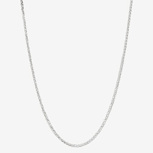 Fine Jewelry Womens 10k Gold 20 Inch Wheat Chain Necklace In White