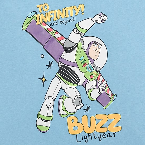 Disney Collection Boys Crew Neck Short Sleeve Classic Fit Buzz Lightyear Woody Toy Story Graphic T-Shirt