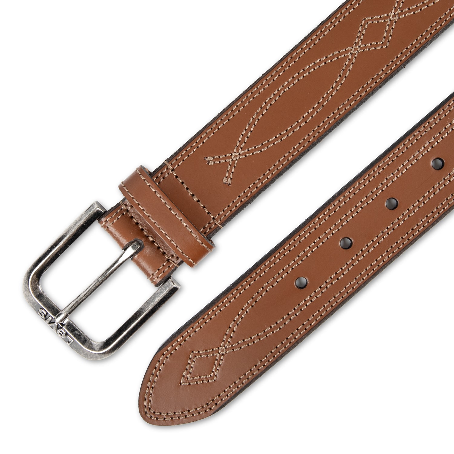Levi's® 38mm Wstrn Stch Hrns Mens Belt