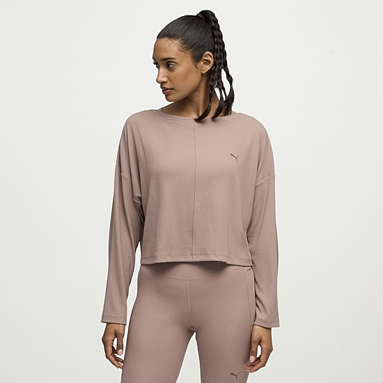 PUMA Womens Crew Neck Long Sleeve Active T-Shirt