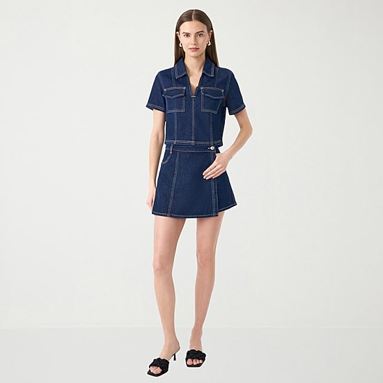 RM Rebecca Minkoff Womens Mid Rise Skort