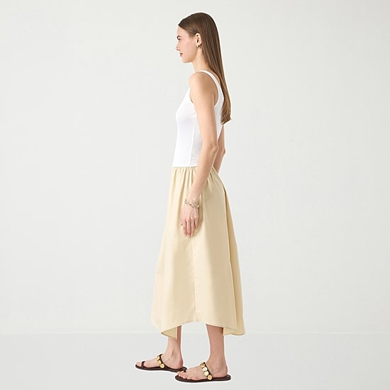 RM Rebecca Minkoff Womens Sleeveless Scoop Neck Midi Drop Waist Dress