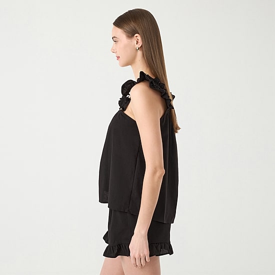 RM Rebecca Minkoff Womens Square Neck Sleeveless Blouse