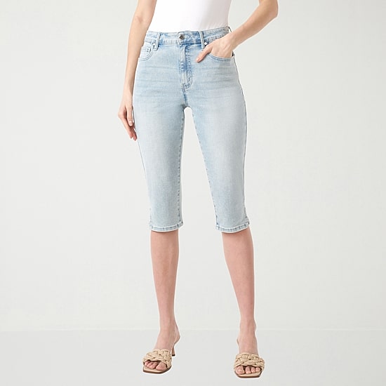 RM Rebecca Minkoff Womens Skinny Mid Rise Capri Pant