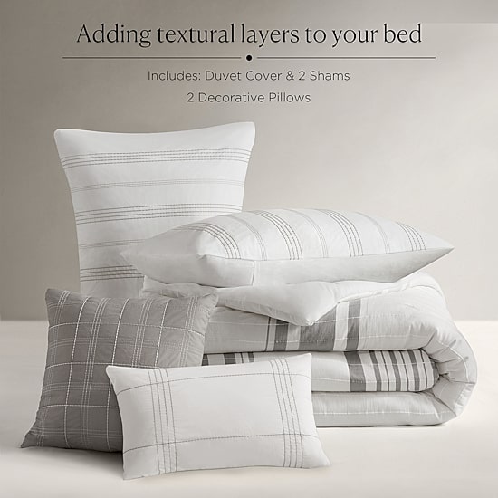 Harbor House Morgan Cotton Jaquard 5-pc. Duvet Cover Set