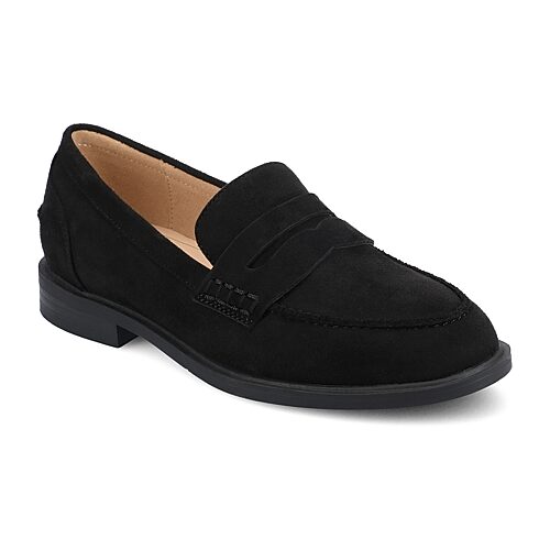 Journee Collection Brooks Womens Moc Closed Toe Loafers, 10 Medium, Black