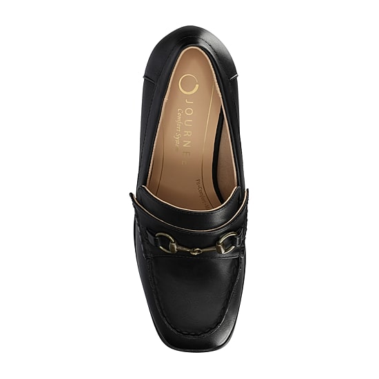 Journee Collection Aisha Womens Square Closed Toe Stacked Heel Pumps