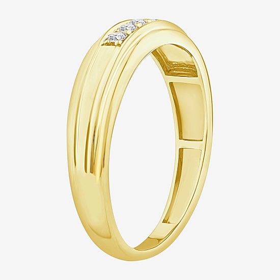 (F / 3PC His and Hers Trio Wedding Set Featuring 1 1/2 CT. T.W. Lab Grown White Diamond 10K Gold Marquise Side Stone Halo Bridal Set