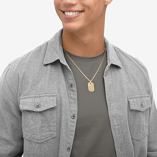 Made in Italy Mens 10K Gold Pendant