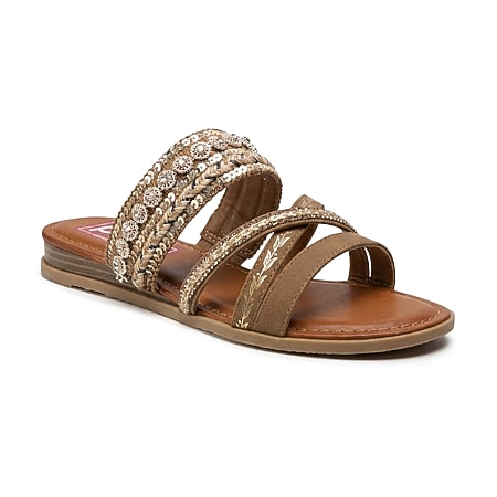 Pop Womens Xiomara Wedge Sandals, Color: Natural - JCPenney