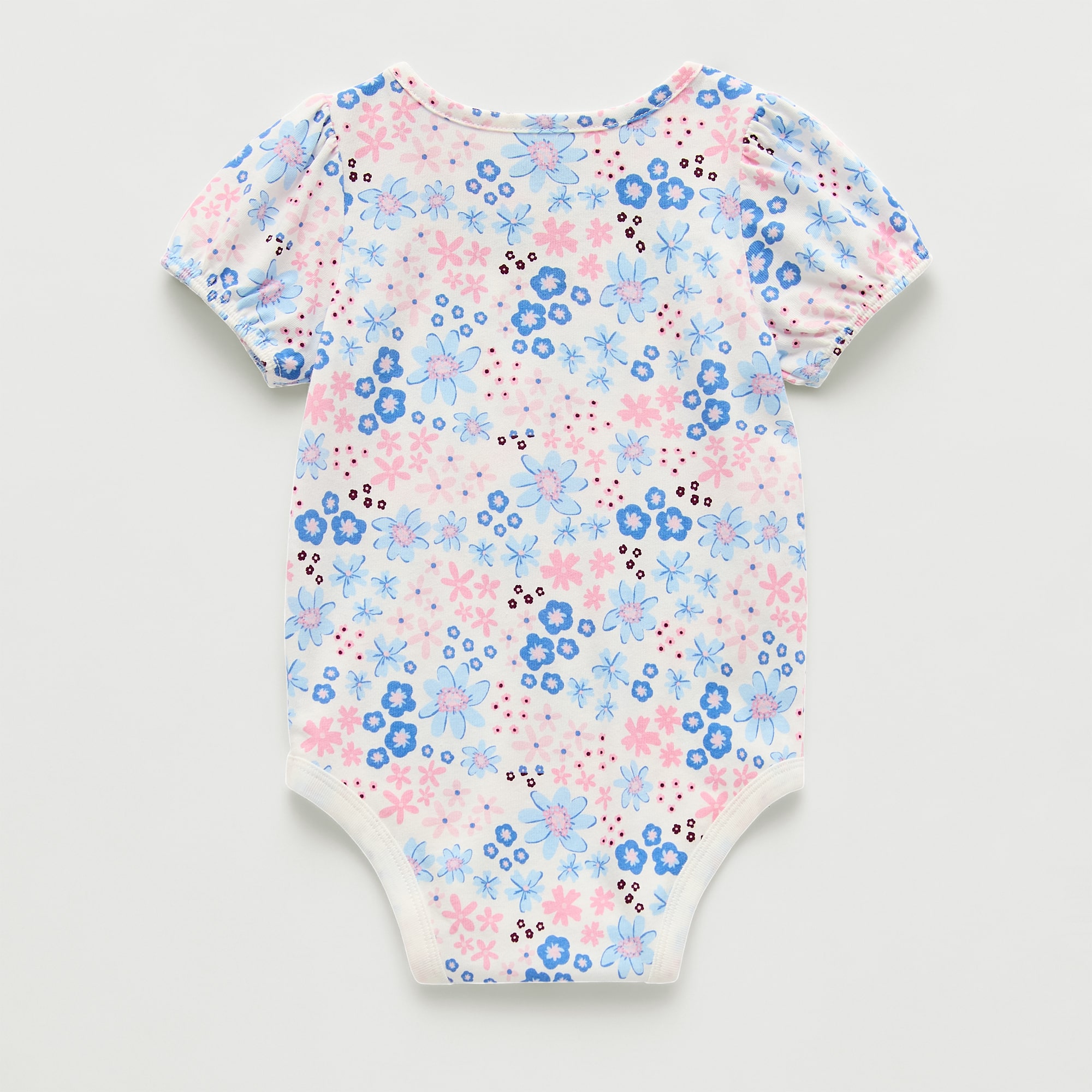 Okie Dokie Baby Girls Round Neck Short Sleeve Bodysuit