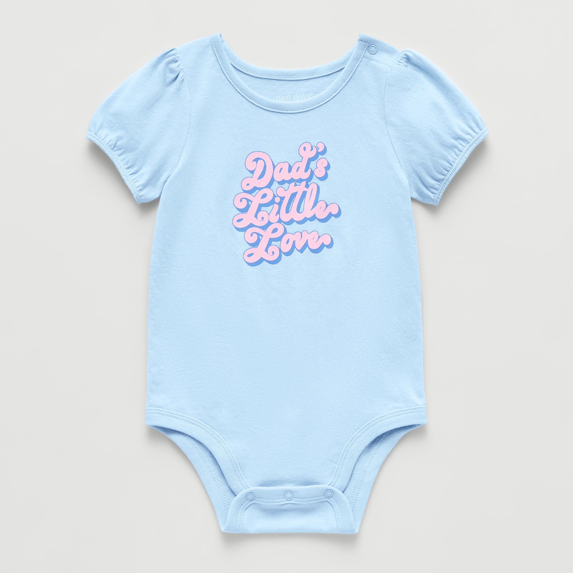 Okie Dokie Baby Girls Round Neck Short Sleeve Bodysuit