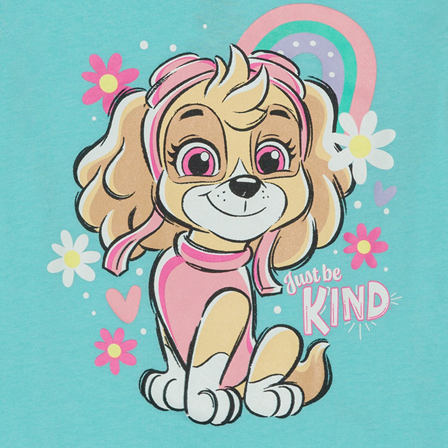 Little & Big Kid Girls Crew Neck Short Sleeve Regular Fit Paw Patrol Graphic T-Shirt
