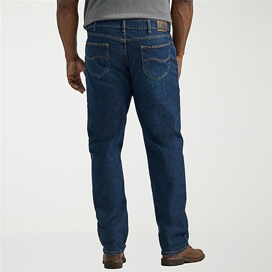 Lee Legendary Denim Big and Tall Mens Stretch Fabric Relaxed Fit Jeans