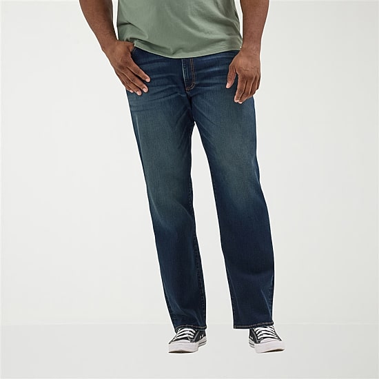 Lee Big and Tall Extreme Motion Relaxed Straight Leg Jeans